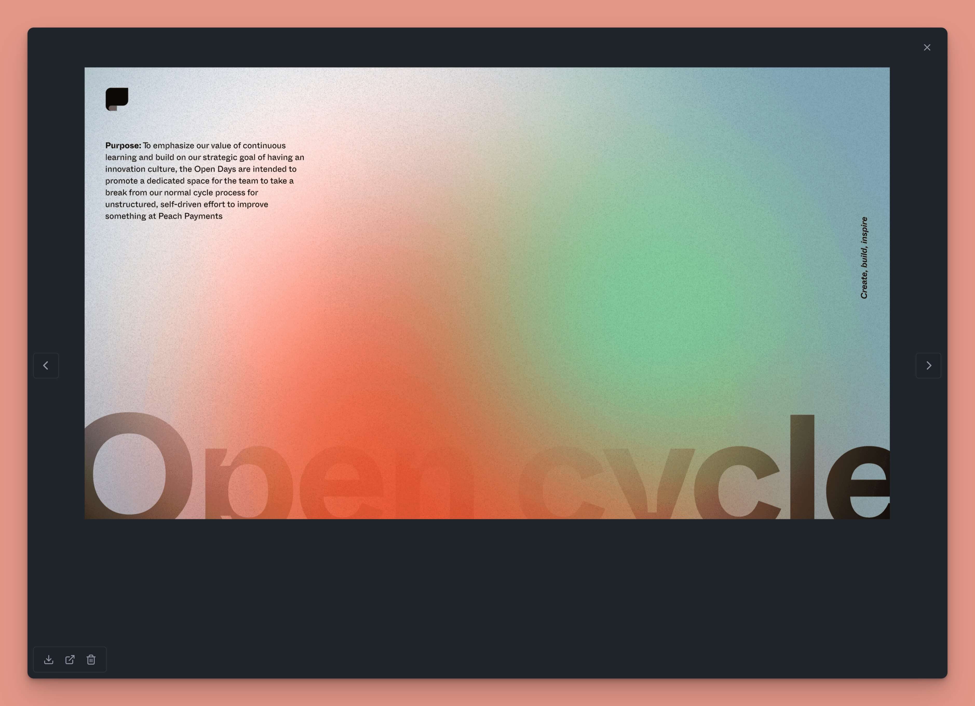 Cycle through attachments with ← and →
