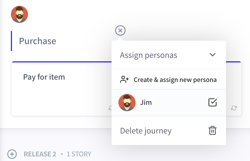 Add personas to full journeys