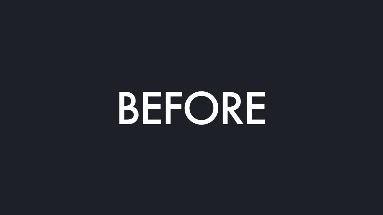 Before and after comparison of drag interactions